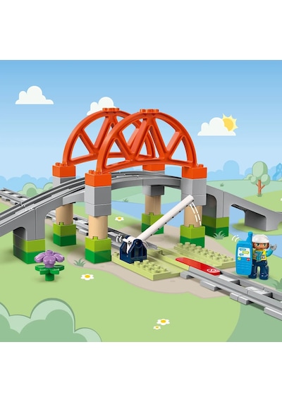 LEGO® DUPLO® Kasabası Tren Köprüsü ve Rayları Ek Macera Seti 10426 - 2 Yaş ve Üzeri Çocuklar İçin Eğitici Oyuncak Yapım Seti (42 Parça)