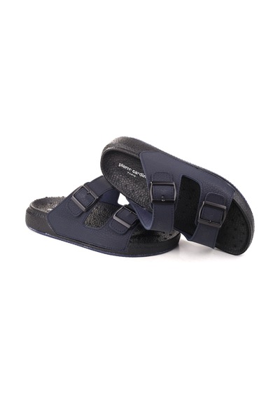 Pierre Cardin Pc-7408 Erkek Rahat Taban Tokalı Terlik Lacivert