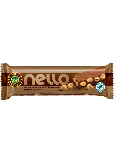 Kahve Dünyası Nello Fındık Ezmeli Sütlü Çikolata 33 G 3 Adet