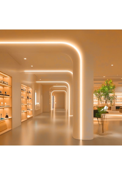 Rishang 3000k Cob Şerit Led 24v Metrede 480 Led Yüksek Crı 90 Noktasız Aydınlatma 10 Metre