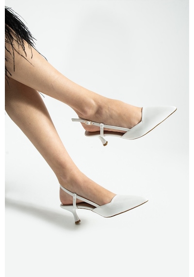 Dabab Shoes Lıya Kadın Beyaz 6 Cm İnce Topuklu Bilekten Bantlı Arkası Açık Tokalı Sivri Burun Rugan Ayakkabı Dabab Shoes Lıya Kadın Beyaz 6 Cm İnce Topuklu Bilekten Bantlı Arkası Açık Tokalı Sivri Burun Rugan Ayakkabı