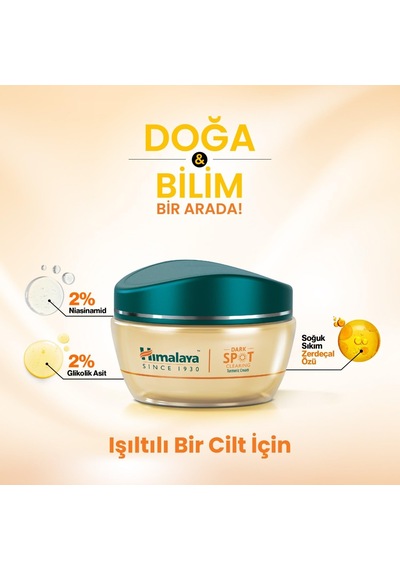 Since 1930 Dark Spot Clearing Leke Karşıtı Zerdeçal Özlü Yüz Kremi 50 Ml