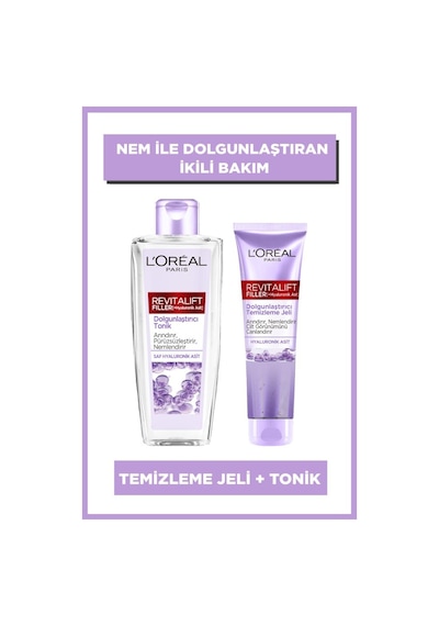 Revitalift Filler Nem İle Dolgunlaştıran 2li Cilt Bakım Seti - Temizleme Jeli 150 Ml & Tonik 200 Ml pktrvtlft2lcltbkmst-8945