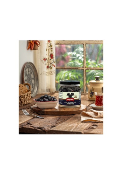 Gemlik Siyah Zeytin 500 Gr 351/380 2xs Cam Kavanoz