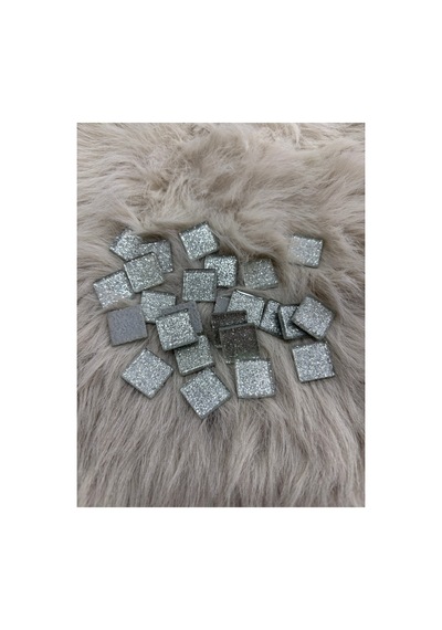 Sanatsal Kristal Mozaik Ks-52 23x23mm Simli Gümüş 250gr