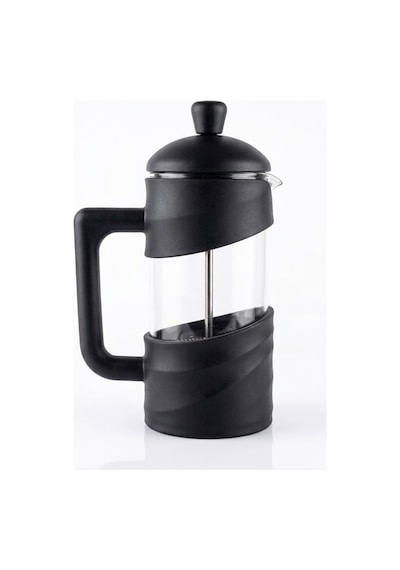 350 Ml Cam French Press Isıya Dayanıklı Cam, Paslanmaz Çelik Filtreli, Siyah Renkli Kahve Ve Bitki Çayı Demli Diğer