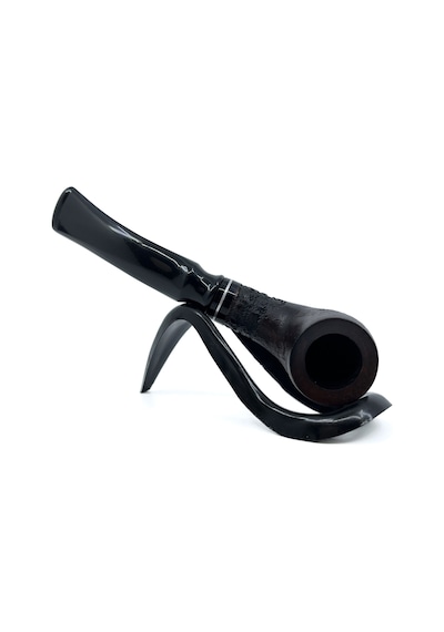 Dapper Half Bent Billiard Briar Gül Kökü 9 Mm Filtreli El Yapımı Pipo - 3563