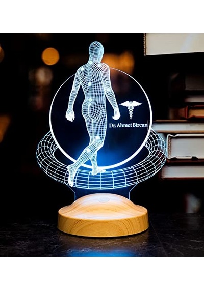Tedavi Doktoru Fizyoterapist Ortopedi Doktoru Hediyesi 3d Led Lamba Diğer