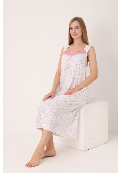 Yasar Underwear Kadın Dantelli Geniş Askılı Desenli Uzun Gecelik Pembe Pembe Yasar Underwear Kadın Dantelli Geniş Askılı Desenli Uzun Gecelik Pembe Pembe