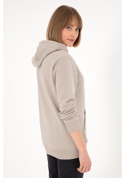 U.S. Polo Assn. Erkek Regular Fit Kapüşonlu Taş Basic Sweatshirt 50295175-VR049