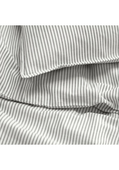 Ikea Solfıbbla Tek Kişilik Nevresim Takımı 150 X 200 Cm Beyaz - Gri