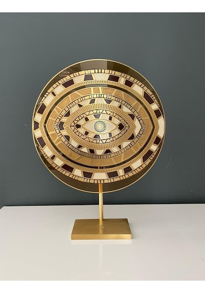 Decorıum Ayaklı Göz Pano Krem 28 Cm