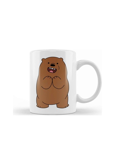 Grizzly Bear 01 Kupa Bardak Porselen Karışık
