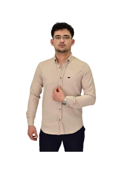 Erkek Likralı Spor Silim Fit Gömlek Bgl-st04327 Siyah