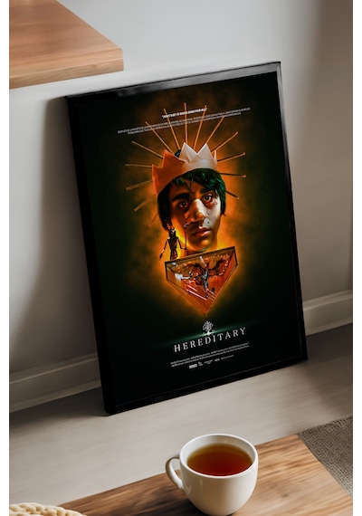 Hereditary Siyah Ahşap Çerçeveli Poster, Dekoratif Film Duvar Tablosu