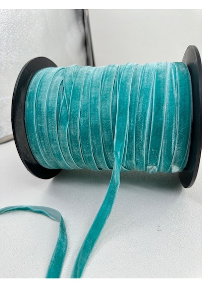 Paşateks- 1 Cm Düz Kadife-5 Metre -z.yeşil