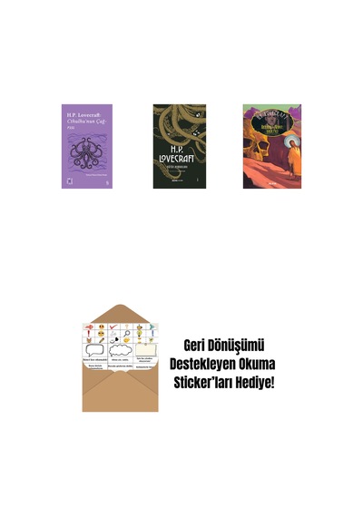 Everest Açıkhava 6 - Cthulhu Nun Çağrısı + H.p. Lovecraft - Bütün Romanları Ciltli + Herbert West: Diriltici + Okuma Sticker'ları