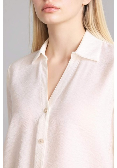 DeFacto Regular Fit Basic Düz Uzun Kollu Gömlek M9407AZ25SPWT16