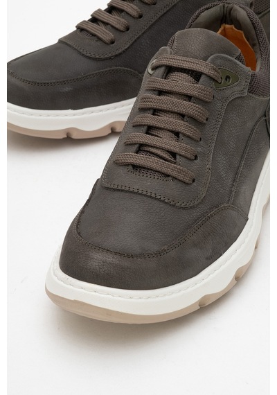 Dericlub Erkek Rahat Taban Comfort Casual Ayakkabı Gerçek Deri Fr 252290 Nubuk Haki Diğer