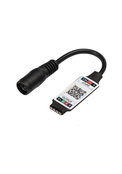 Rgb Şerit Led Kontrol Cihazları - Bluetooth, Sese Ve Müziğe Duyarlı, 24 Tuşlu - 6 Amper, 10 Metreye Kadar Rgb Şerit Led Çalıştırır 1, Bluetooth Kontrol Cihazı