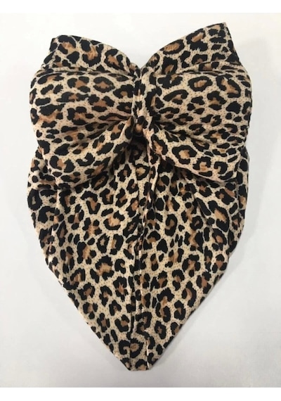 Vavbaby Leopar Desenli Fiyonklu Bone Leopar