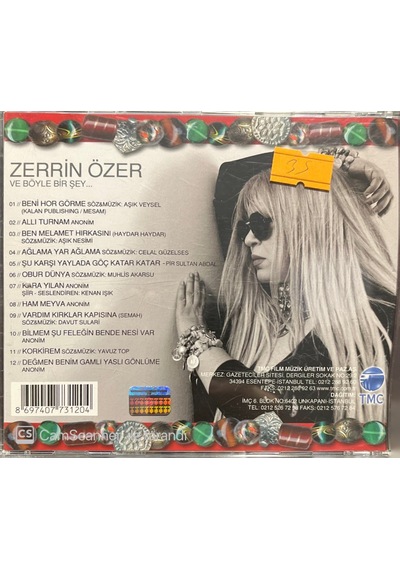 Plak Değildir Cd Dir Cd Zerrin Özer Ve Böyle Bir Şey Cd