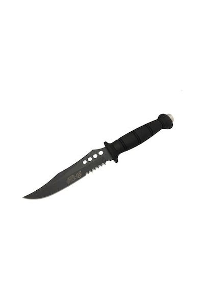 Sr S008b Lejyoner Tırtıklı Outdoor Bıçağı 29 Cm - Kauçuk Sap, Perçinli Renkli