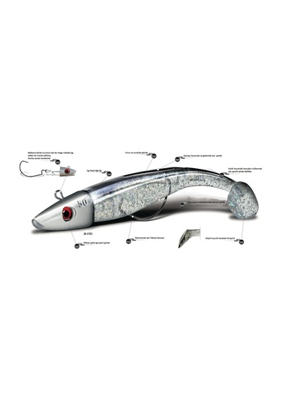 Delalande Swat Shad 110Mm 20Gr Silikon Yem (459802055)