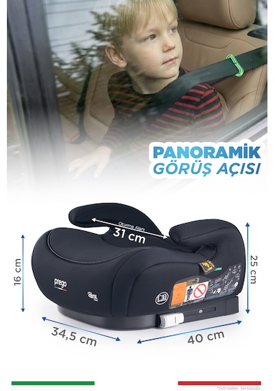 Prego Hera 15-36 Kg Emniyet Kemeriyle Kullanılabilen İsofixli Yük