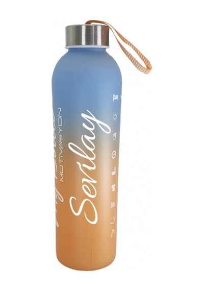 Kişiye Özel Renkli 750 Ml Motivasyon Cam Su Matarası Hk2709 001