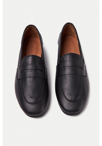Mubiano Hakiki Deri Collection Kadın Loafer & Babet Siyah -mcmng12103-s Siyah