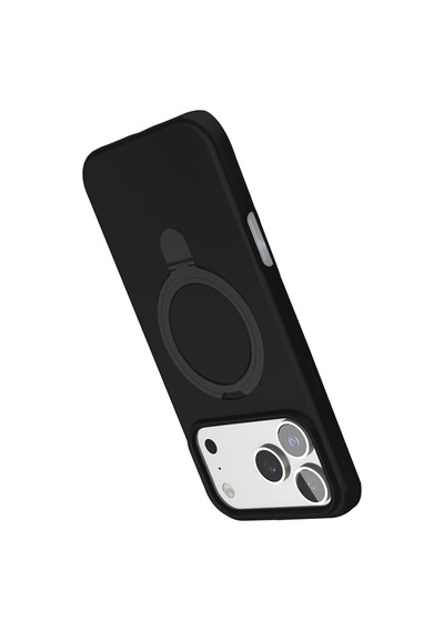 İphone 18 Pro Max Regal Magsafe Standlı Kapak - Siyah Çok Renkli