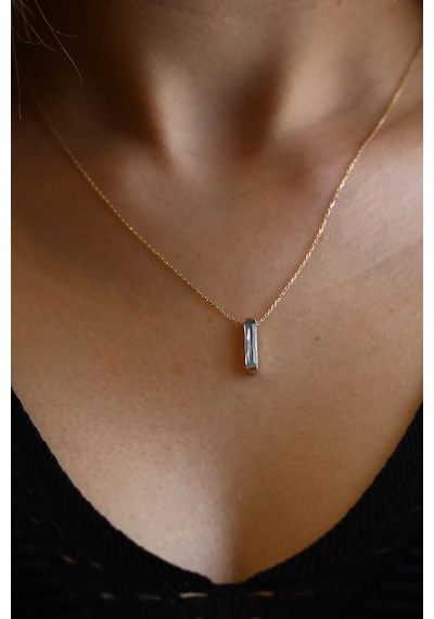 Aquamarine Line Altın Kolye 549480674