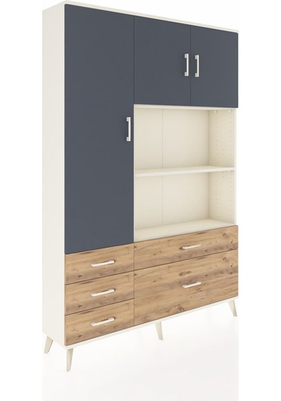 Arges Dolap 7 Raflı 5 Çekmeceli 3 Kapaklı 132x30x195 Aytaşı-antrasit/çam Antrasıt/atlas Çam Arges Dolap 7 Raflı 5 Çekmeceli 3 Kapaklı 132x30x195 Aytaşı-antrasit/çam Antrasıt/atlas Çam