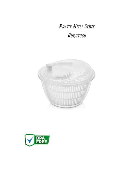 Meyve Sebze Yeşillik Salata Kurutucu Kurutma Kabı Mıt1226 Çok Renkli