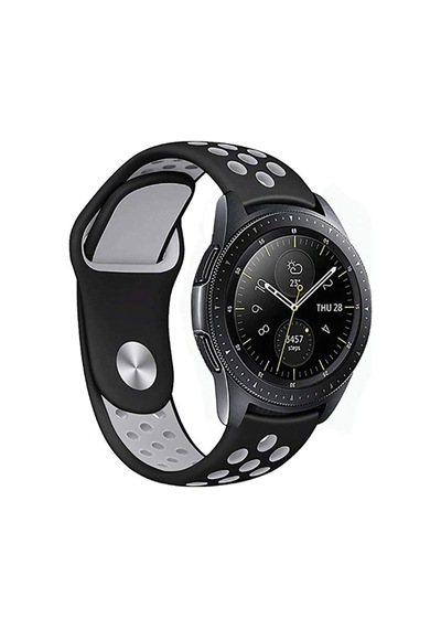 Gear S3 22mm Rhn Krd-02 Uyumlu Rhn Kordon-rhn-siyah-gri