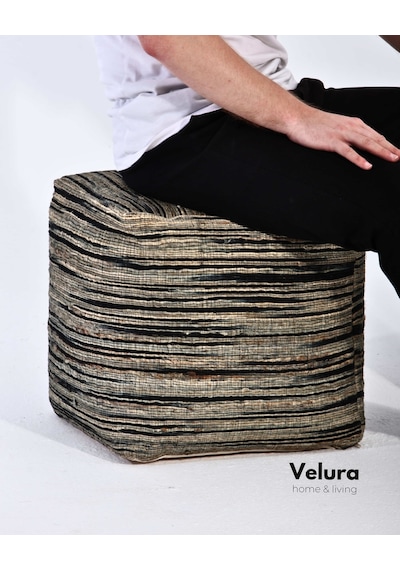 Shiro Beige Black - Puf Yeşil