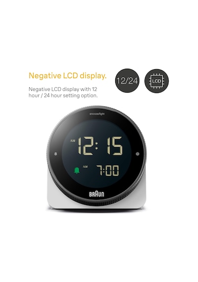 Tr Ertelenmiş Dijital Çalar Saat, Negatif Lcd Ekran, Hızlı Zaman Ayarı İçin Döner Çerçeve, Crescendo Bip Alarm Diğer