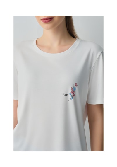 Suwen Mina Kapri Pijama Takımı Wsh10510039348 Mavi