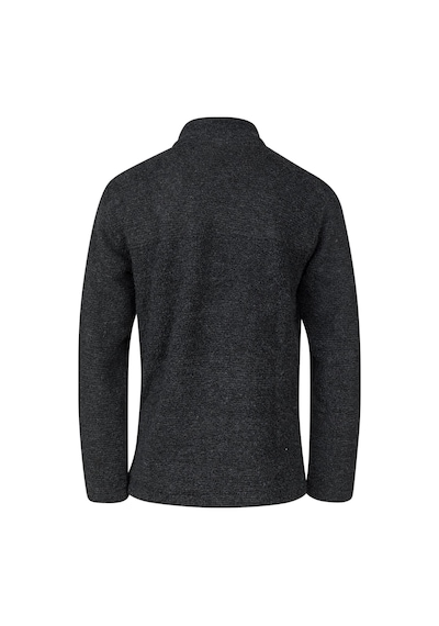 2as Hanoi Erkek Dik Yaka Havlu Merino Sweatshirt Siyah Siyah