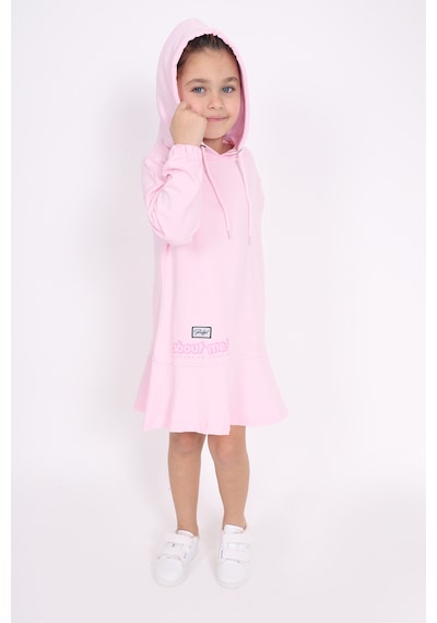Toontoy Kız Çocuk Baskılı Elbise Açık Pembe Toontoy Kız Çocuk Baskılı Elbise Açık Pembe