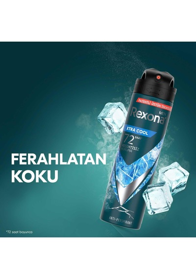 Men Erkek Sprey Deodorant Xtra Cool 72 Saat Kesintisiz Üstün Koruma 150 Ml 86331538