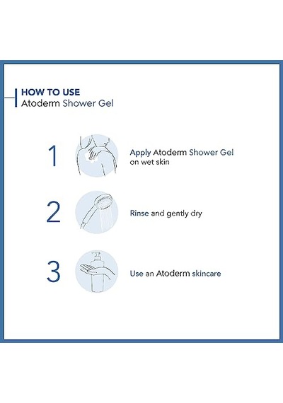 Bioderma Atoderm Shower Gel Aile Boyu Kullanıma Uygun Kuru Ciltler İçin Nemlendirici Duş Jeli Bebek, Çocuk Ve Yetişkin Kullanımına Acai Üzümü