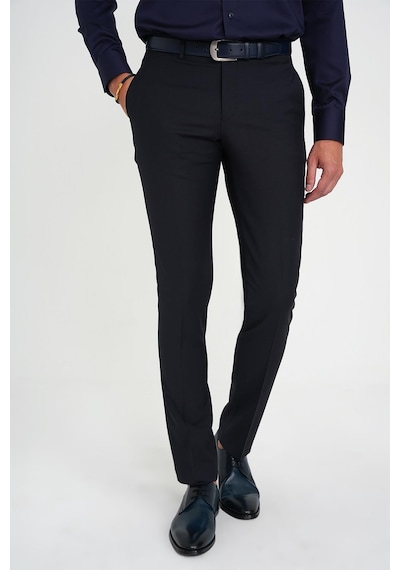 Efor Slim Fit Pilesiz Yün Klasik Lacivert Kumaş Pantolon P 1191 Lacivert