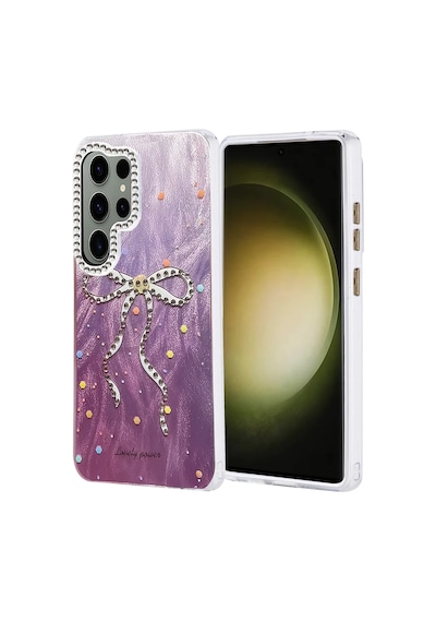 Samsung Uyumlu Galaxy S25 Ultra Uyumlu Kılıf Blade Aynalı Desenli Kapak - Desen 1