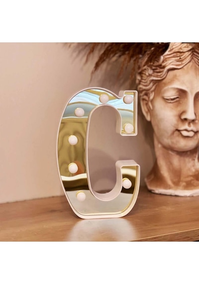 Dekoratif Led Işıklı 3d C Harfi Büyük Boy Organizasyon Doğum Günü