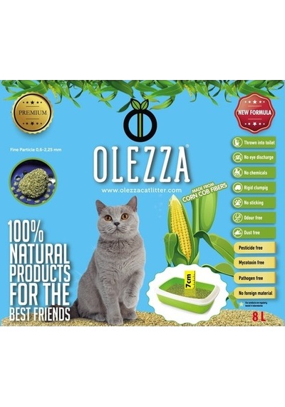 Olezza Mısır Koçanı Kedi Kumu 8 L