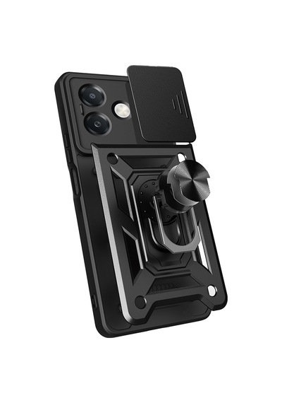 Oppo A3x 4g Kılıf Magnetik Standlı Kamera Korumalı Sürgülü Vega Kapak