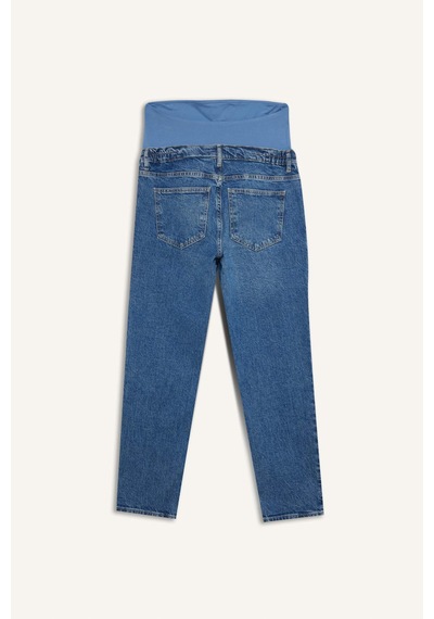 Defacto Straıght Fıt Beli Lastikli Bilek Boy Jean Yıkamalı Hamile Pantolon H2077ax26smnm28