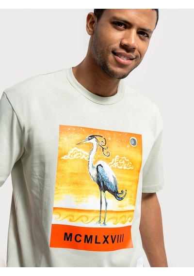 Loose Fit Erkek Tshirt K.kol Mint Yeşili